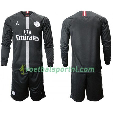 Paris Saint-Germain Jodan Zwart Kind Third Tenue 2018-19 L/S